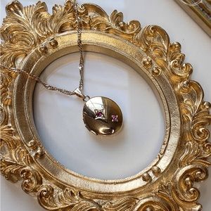 Pink Nova Locket Necklace